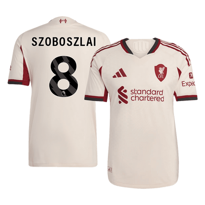 SZOBOSZLAI #8 Liverpool gostujoči avtentični nogometni dres 2025/26