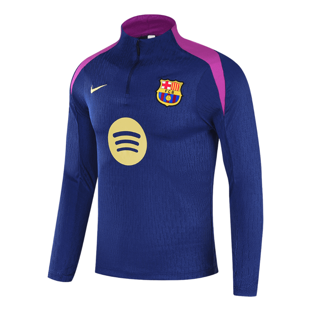 Chándal Barcelona con cremallera de 1/4 2025/26 azul marino