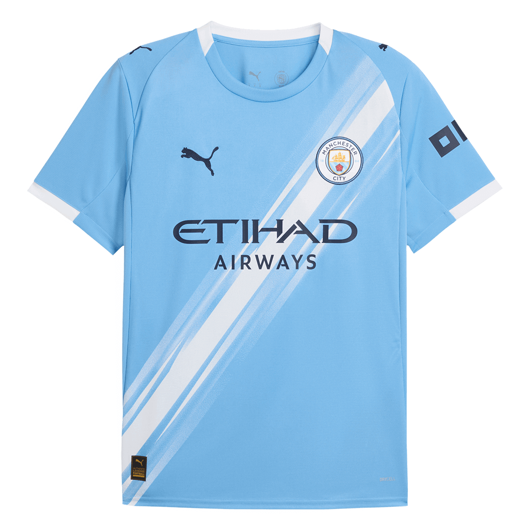Camiseta de fútbol de local del Manchester City 2025/26 azul
