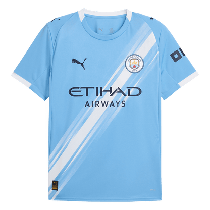 Camiseta de fútbol de local del Manchester City 2025/26 azul