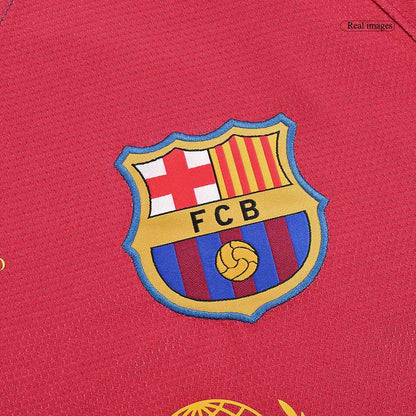 Retro MESSI #10 2008/09 Barcelona Domači Nogometni Dres z Dolgimi Rokavi - Finale Lige Prvakov