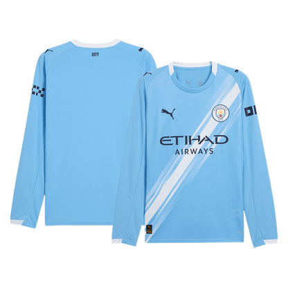 Manchester City Home Long Sleeve Jersey 2025/26