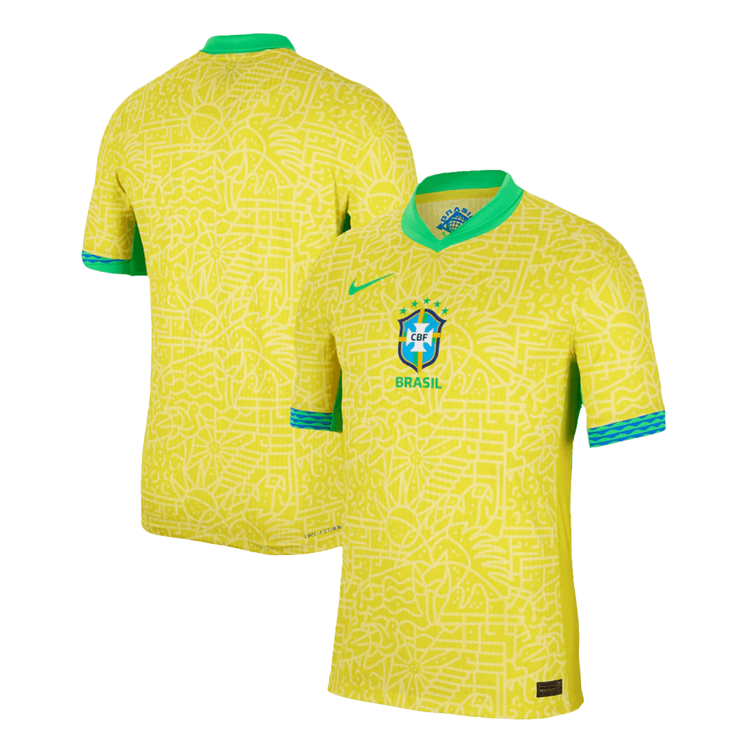 Camiseta de fútbol de local auténtica de Brasil Copa América 2024