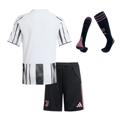 Juventus Home Kids Soccer Jerseys Full Kit 2025/26
