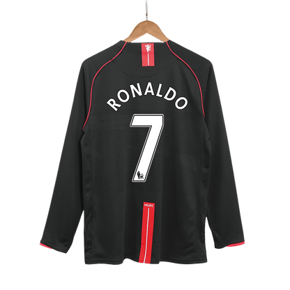 Camiseta de fútbol retro del Manchester United RONALDO #7 Segunda equipación 2007/08
