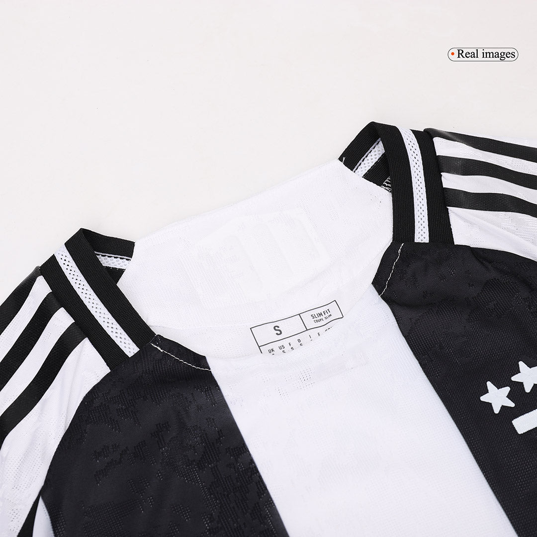 Auténtica camiseta de fútbol de la Juventus Home 2024/25 de VLAHOVI? #9 - Patrocinador Save The Children