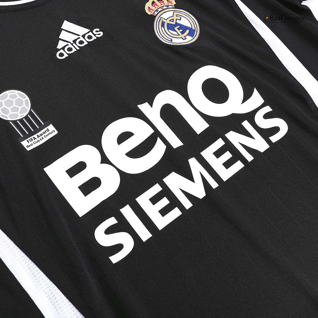 Camiseta Retro SERGIO RAMOS #4 Real Madrid Camiseta de fútbol Retro Visitante 2006/07