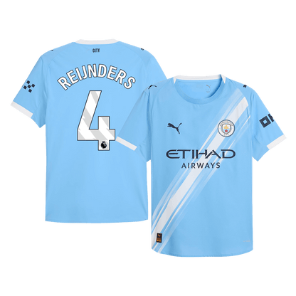 REIJNDERS #4 Manchester City Home Player Version Jersey 2025/26