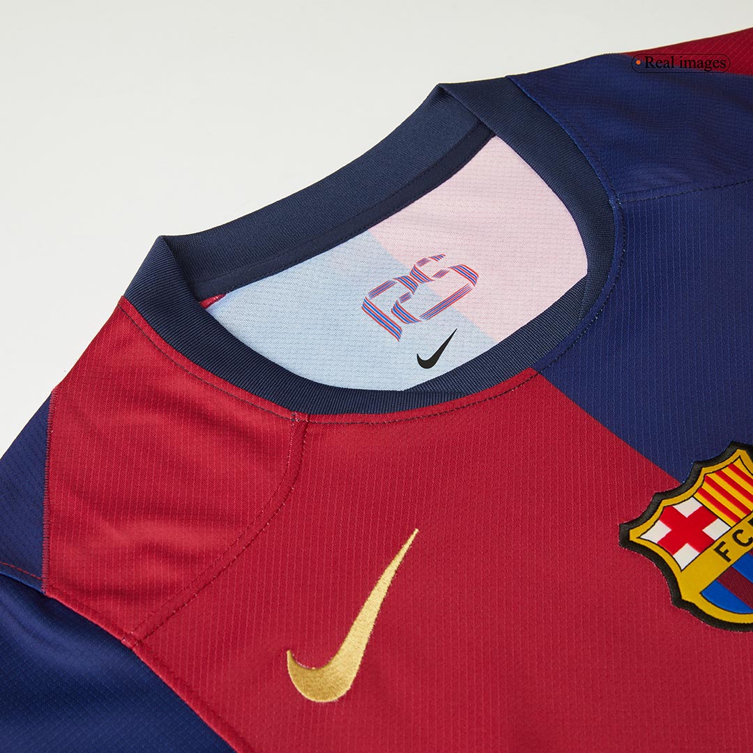 RAPHINHA #11 Domači dres FC Barcelona 2024/25, rdeče-moder - Liga prvakov