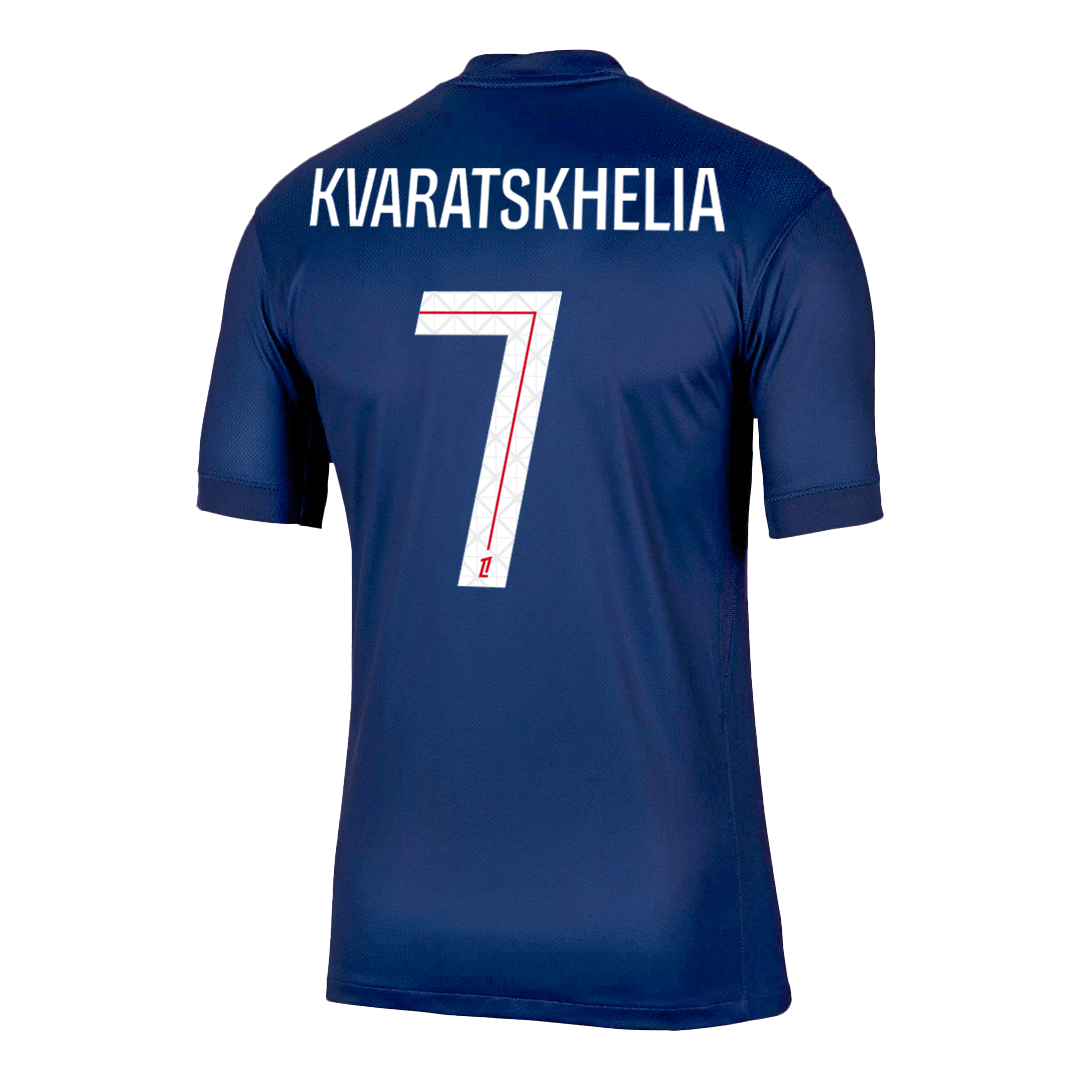 Camiseta de fútbol local del PSG 2025/26 de KVARATSKHELIA #7