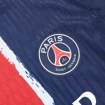 Camiseta de Fútbol PSG Auténtica KVARATSKHELIA #7 Camiseta de Casa PSG 2024/25 - UCL