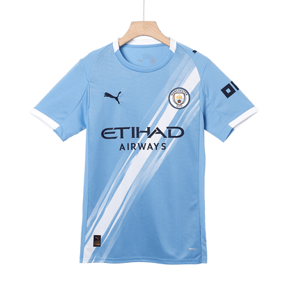 DE BRUYNE #17 Manchester City Home Soccer Jersey 2025/26 Blue