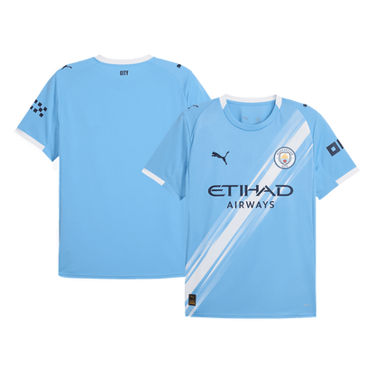 Camiseta de fútbol de local del Manchester City 2025/26 azul
