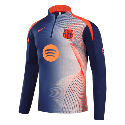 Barcelona 1/4 Zip Tracksuit 2025/26 Kids Black&Orange