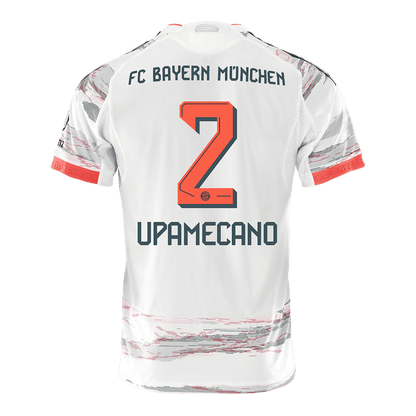 UPAMECANO #2 Bayern München Gostujoč Avtentičen Nogometni Dres 2025/26