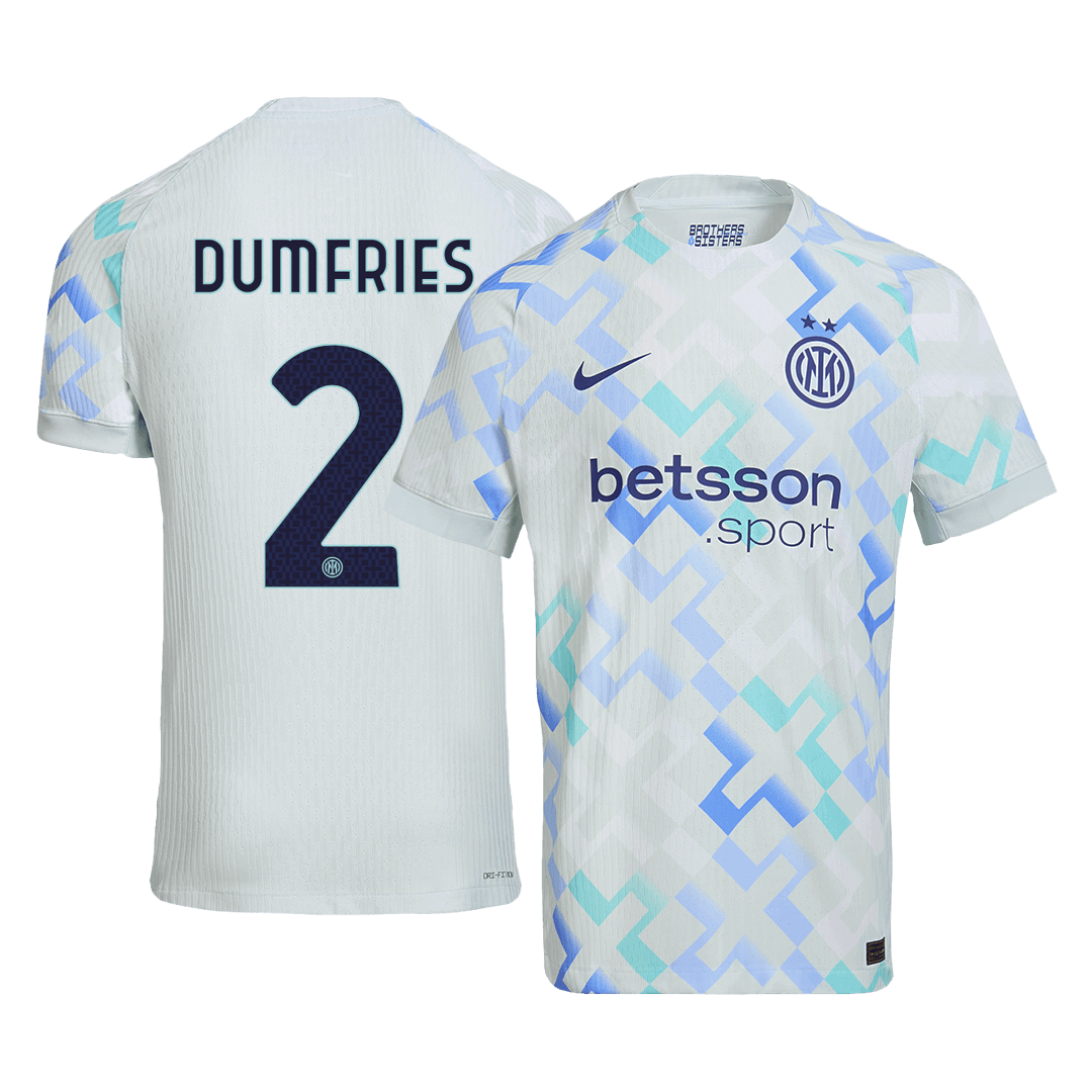 DUMFRIES #2 Inter Milan gostujoči avtentični nogometni dres 2025/26