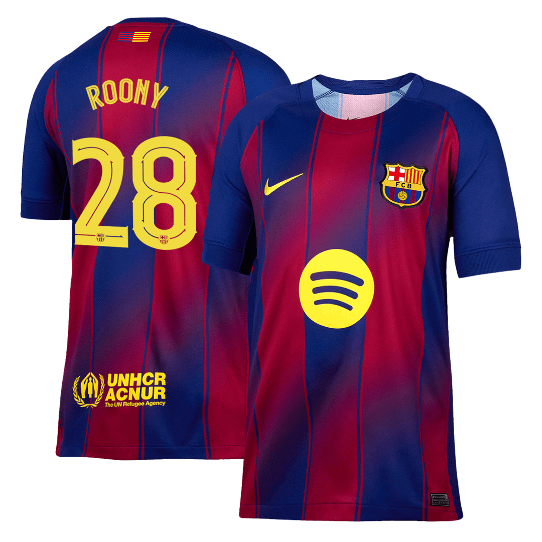 ROONY #28 Barcelona Home Soccer Jersey 2025/26 - UCL