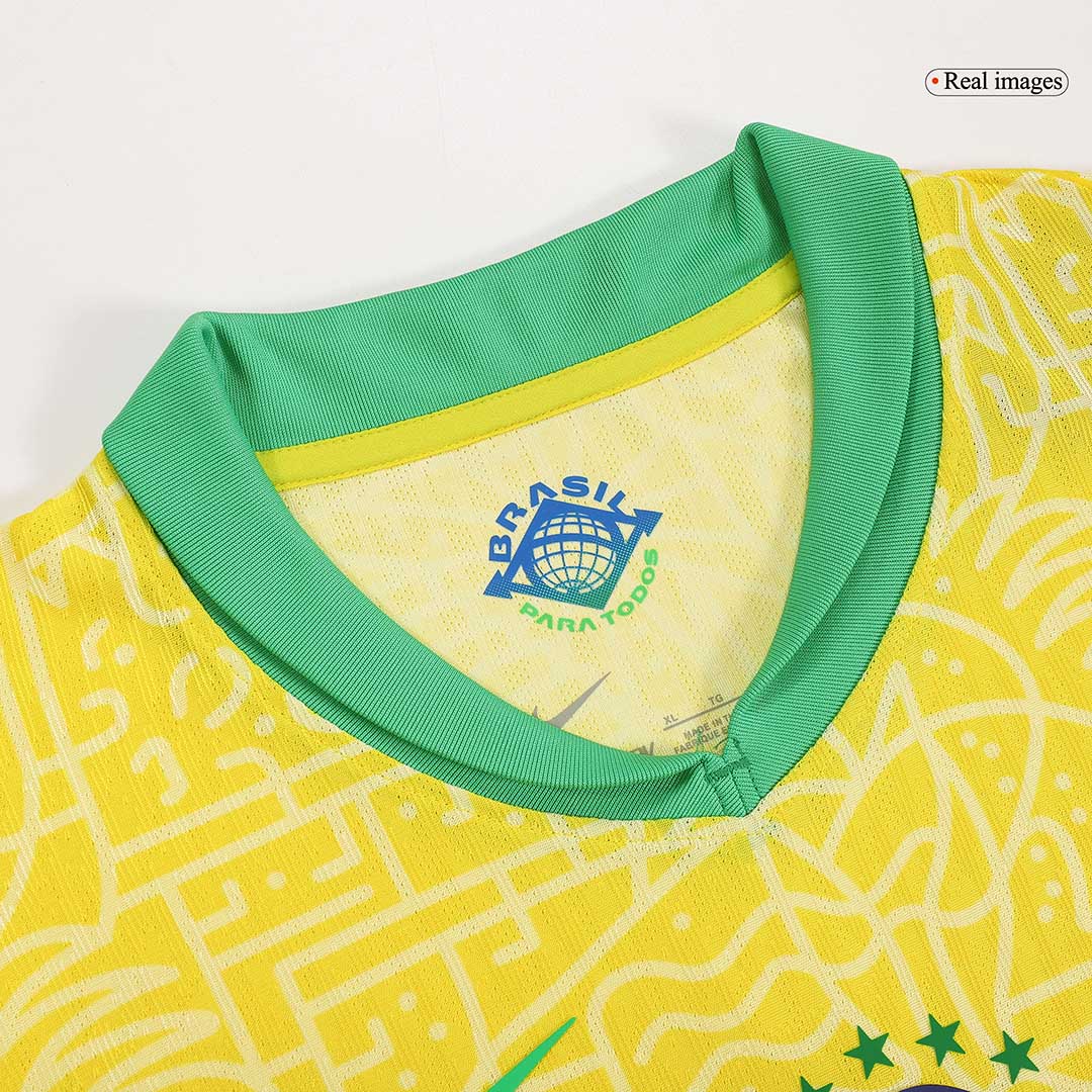 Camiseta de fútbol de local auténtica de Brasil Copa América 2024