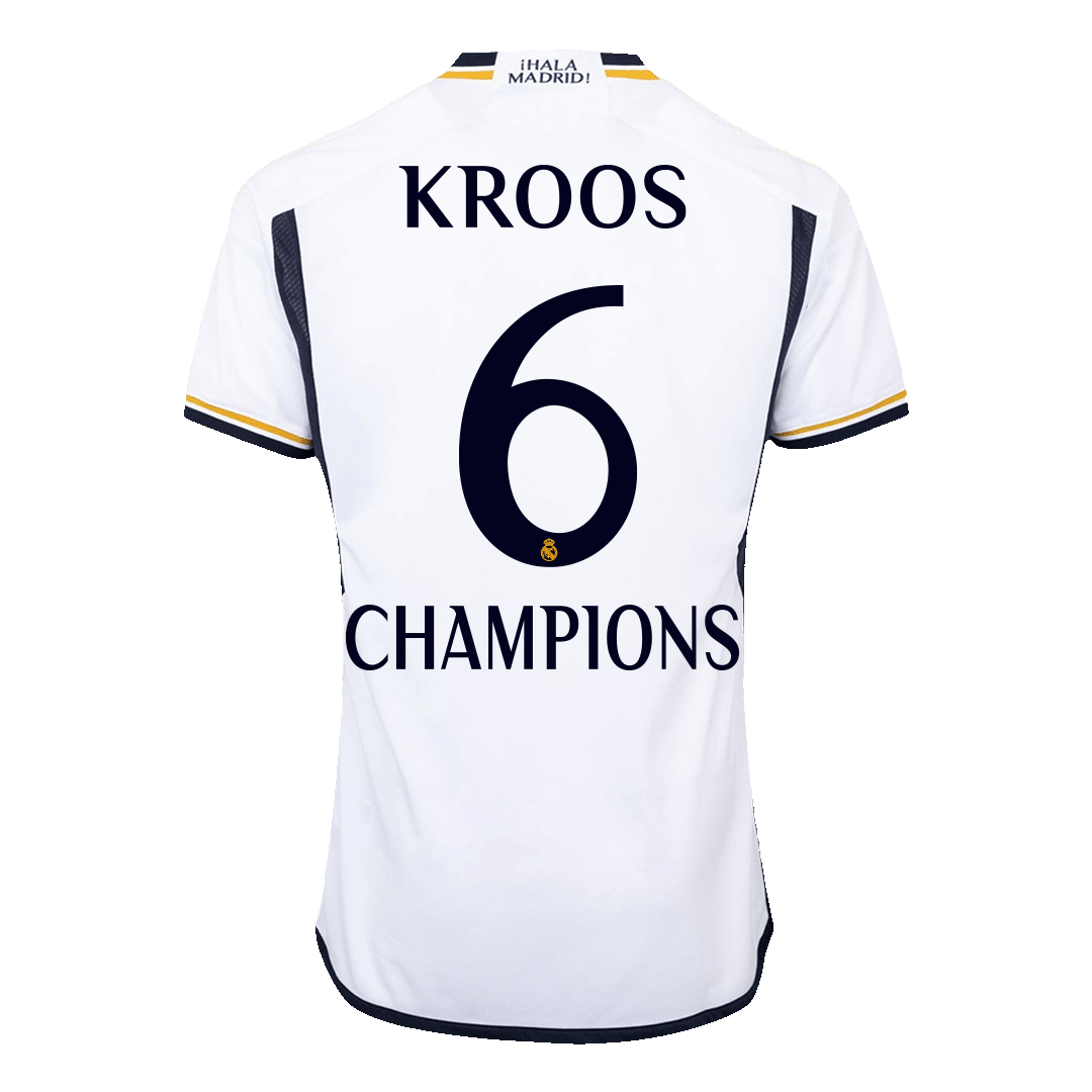 Avtentičen nogometni dres CHAMPIONS KROOS #6 Real Madrid domači dres 2023/24