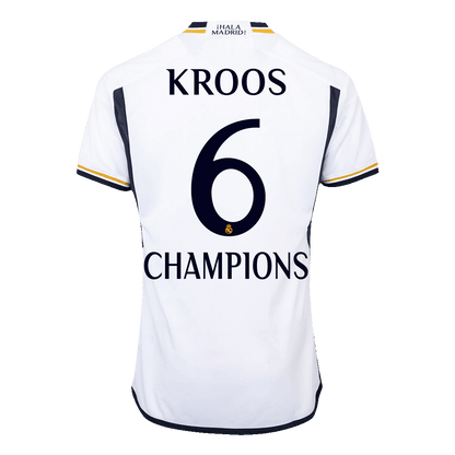 Avtentičen nogometni dres CHAMPIONS KROOS #6 Real Madrid domači dres 2023/24