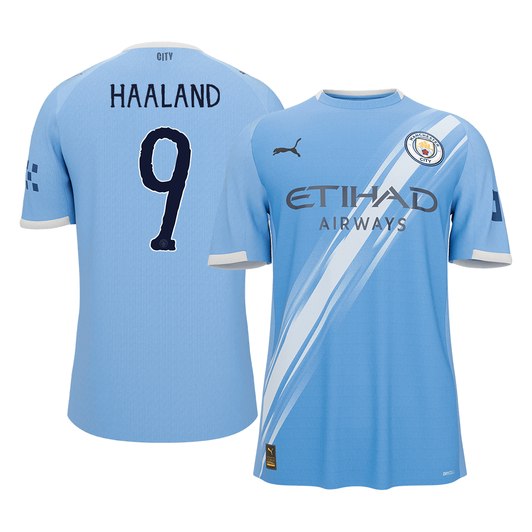 Manchester City HAALAND #9 Home Soccer Jersey 2025/26