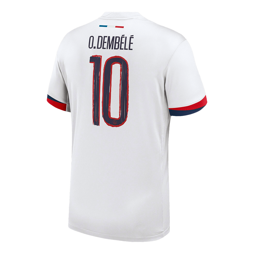 PSG O.DEMBÉLÉ #10 PSG nogometni dres v gosteh po meri 2024/25 - UCL