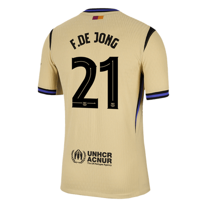 Avtenti?ni F.DE JONG #21 Barcelonin gostujo?i dres 2025/26 - UCL