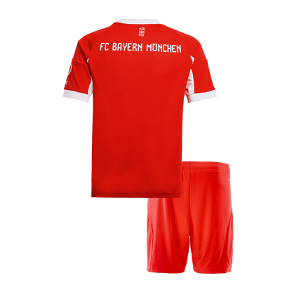 Bayern Munich Home Kids Soccer Jerseys Kit 2025/26 Red