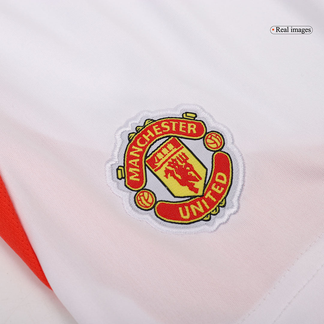 Camiseta y Pantalones Cortos de Fútbol de Local del Manchester United para Niños (2024/25)