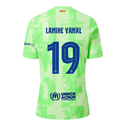 Authentic LAMINE YAMAL #19 Barcelona Third Away Soccer Jersey 2024/25 - UCL¡ꡧSpotify Logo Without Text¡ê?