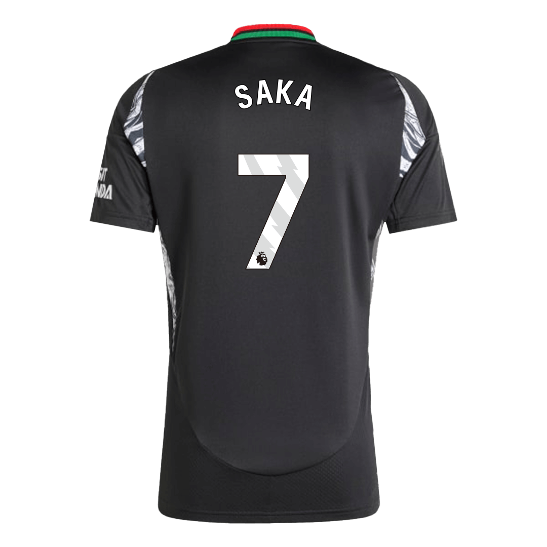 Arsenal Authentic SAKA #7 Soccer Jersey Arsenal Away Shirt 2024/25