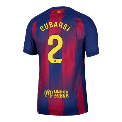 CUBARS¨ª#2 Authentic Barcelona Doma?a nogometna majica 2025/26 Rde?a in modra