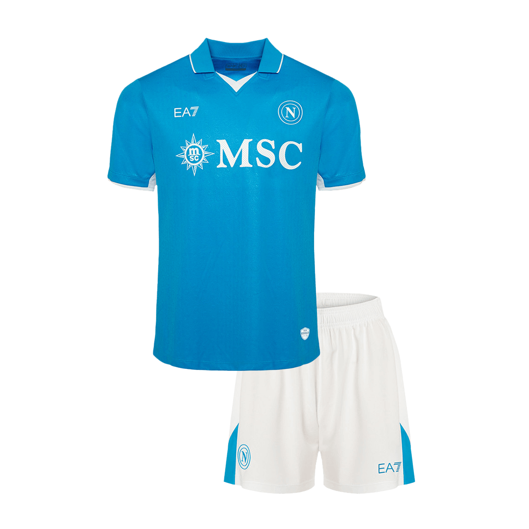 Equipaciones de fútbol de local del Napoli para niños 2024/25