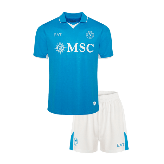 Equipaciones de fútbol de local del Napoli para niños 2024/25