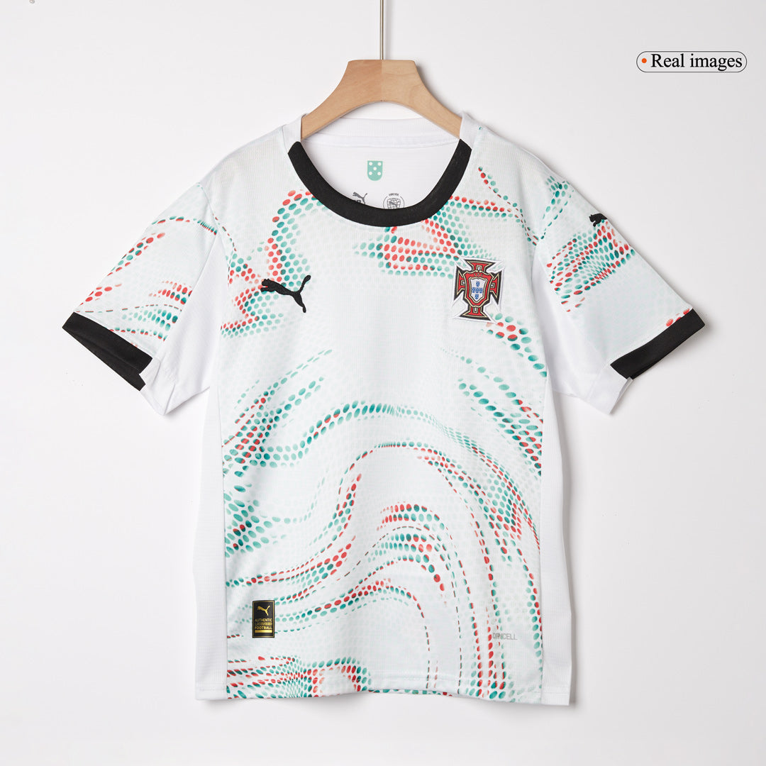Portugal Away Soccer Jersey Kit 2025 Kids(Jersey+Shorts)