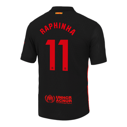 Authentic RAPHINHA #11 Barcelona Soccer Jersey Away Shirt 2024/25