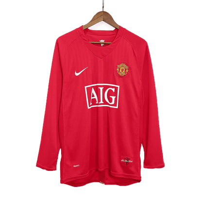 Retro dres SCHOLES #18 Manchester United Retro dres domači nogometni dres 2007/08