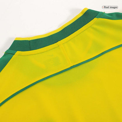 Camiseta de fútbol retro RONALDO #9 Brasil de local 1998 - Copa del Mundo