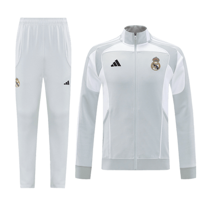 25/26 Real Madrid Training Jacket Kit(Jacket+Pants)  Gray