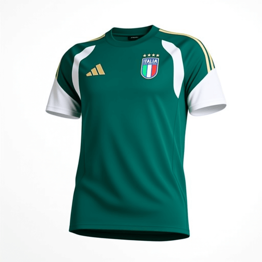 Camiseta de Fútbol Prepartido de Italia Mundial 2026 Verde