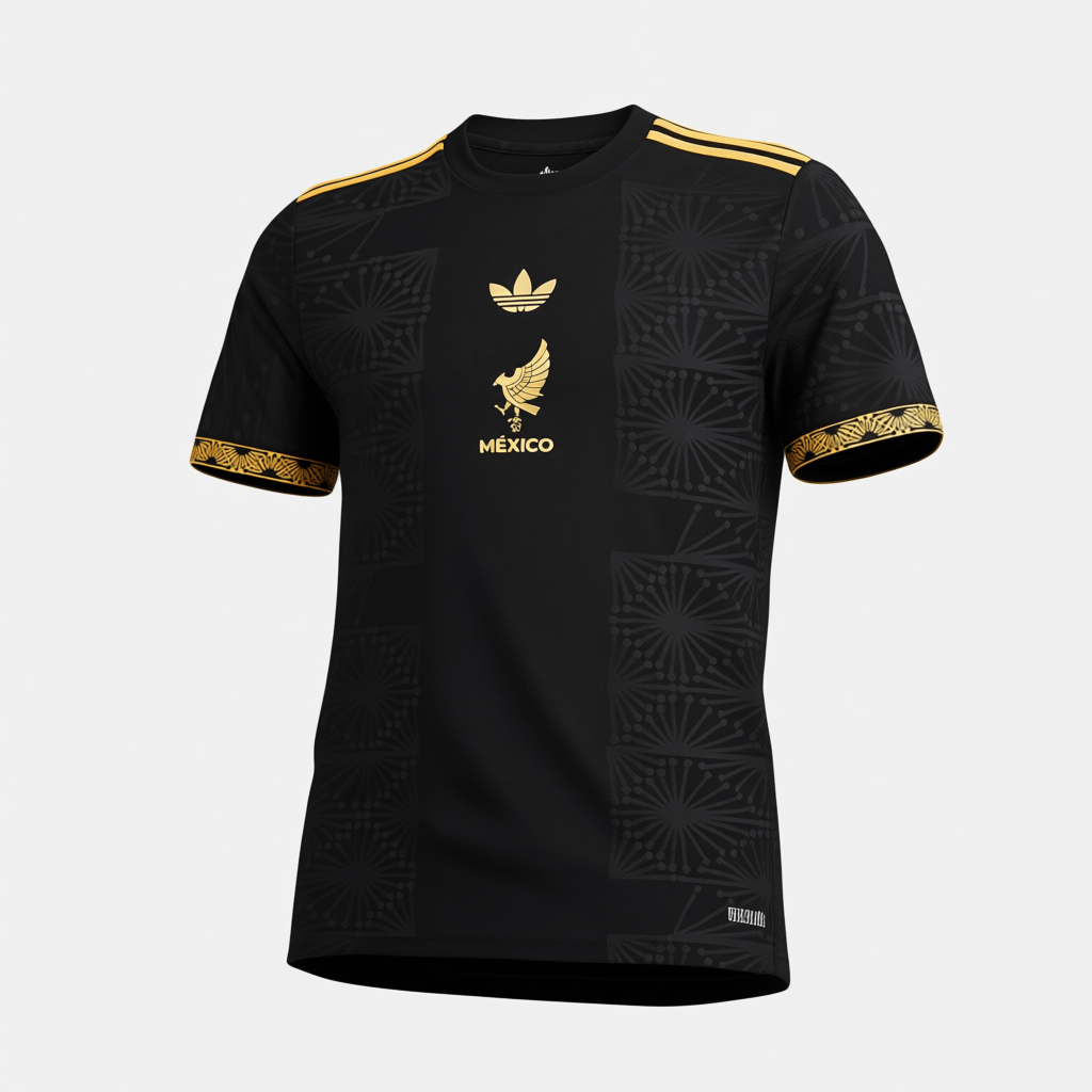 Camiseta de fútbol auténtica de México Tercera Alternativa Copa Oro 2025