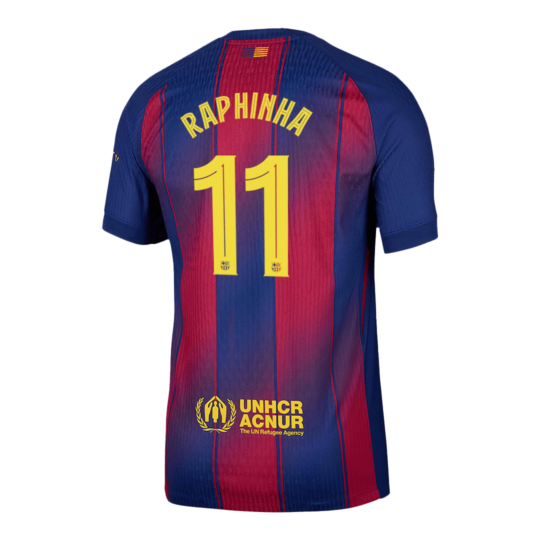 RAPHINHA #11 Barcelona domači avtentični nogometni dres 2025/26 - UCL