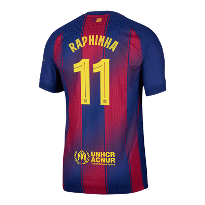 RAPHINHA #11 Barcelona domači avtentični nogometni dres 2025/26 - UCL