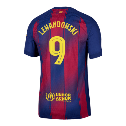LEWANDOWSKI #9 Barcelona domači avtentični nogometni dres 2025/26 – UCL
