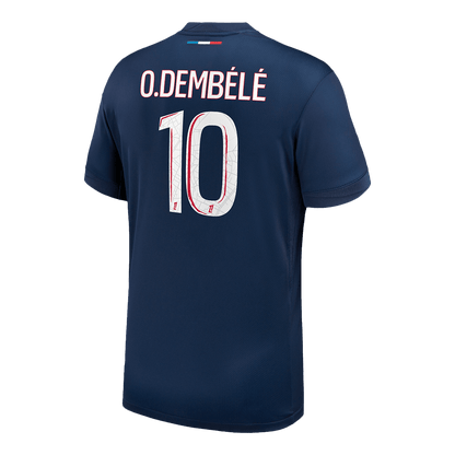 PSG O.DEMBÉLÉ #10 PSG Soccer Jersey Home Custom Shirt 2024/25