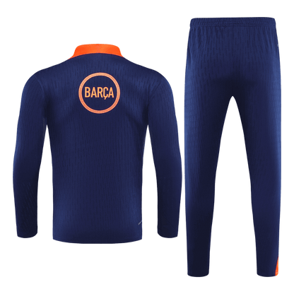 Barcelona 1/4 Zip Tracksuit 2025/26 Black&Orange
