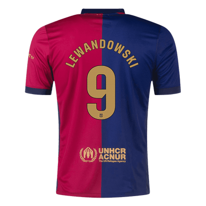 LEWANDOWSKI Barcelona dres po meri #9 nogometni dres domači 2024/25 Spotify logo brez besedila