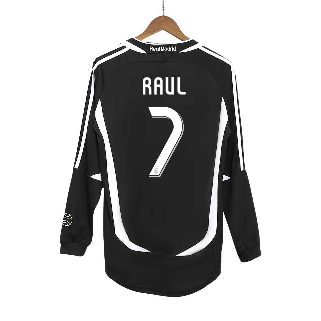 Camiseta retro RAÚL #7 Real Madrid Camiseta de fútbol retro de visitante 2006/07