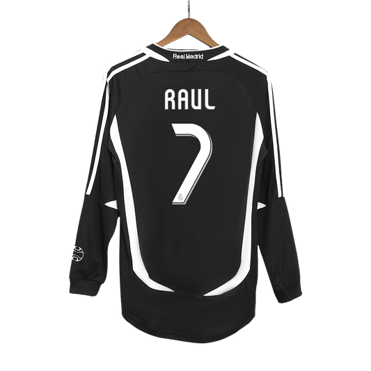Camiseta retro RAÚL #7 Real Madrid Camiseta de fútbol retro de visitante 2006/07