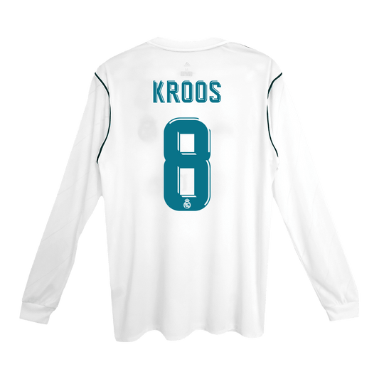 Camiseta retro KROOS #8 Real Madrid Camiseta de fútbol retro de local 2017/18